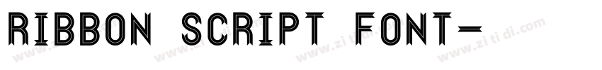 ribbon script font字体转换